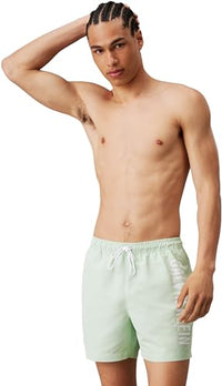 Thumbnail for Calvin Klein Men's Medium Drawstring Swim Shorts, Pastel Green, on Sale