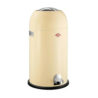 Thumbnail for Wesco Kickmaster waste bin in almond color, powder-coated sheet steel, built-in damper, 33 liter volume, large opening on sale