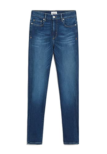 ARMEDANGELS Damen Skinny Jeans Mid Waist Bio-Baumwoll Mix X-Stretch TILLAA Skinny Fit Sky Blue im Sale