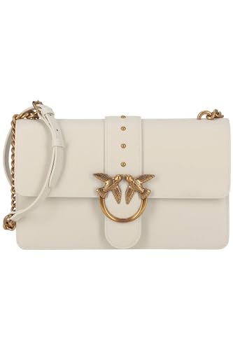 Pinko Women's Love One Classic Cl Calf Se Bag, Z14q_Silk-Antique-Gold on Sale