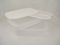 Thumbnail for TUPPERWARE Cool`N Fresh 1,5 L + 700 ml + Klimadeckel weiß + Frischegitter weiß im Sale