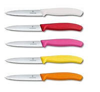 Thumbnail for Victorinox 5-tlg Gemüsemesser Set Swiss Classic Multicolor – 10 cm ohne Wellenschliff – Tomatenmesser im Sale
