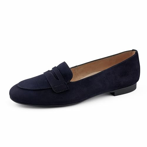 Paul Green Damen, Frauen Slipper,elegant,büro,Freizeit,Mokassins,Halbschuhe,Slip-ons,Slides,Schlupfschuhe,schluepfschuhe,Blau (JA),40 im Sale