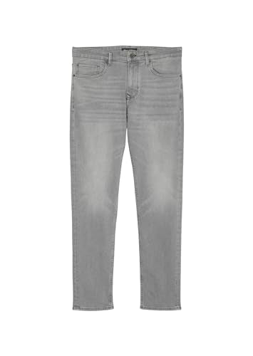 Marc OߴPolo Herren Jeanshose mit Stretch-Anteil Shaped Fit, Grau (Light Grey Wash), W33/L34 im Sale