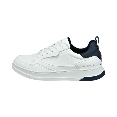 bugatti Herren Low-Top Sneaker, Männer Halbschuhe, Wechselfußbett,Sportschuhe,Freizeitschuhe,Turnschuhe,Laufschuhe,weiß (2000),43 im Sale