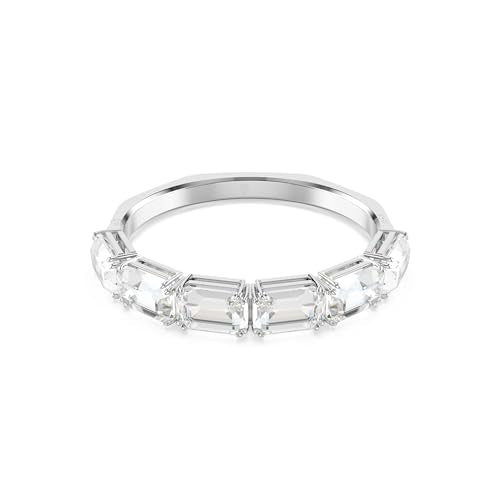 Swarovski Millenia Armreif, Oktagon-Schliff, Weiß, Rhodiniert im Sale