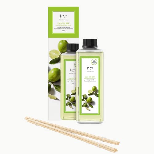 ipuro - refreshing lime light room fragrance refill - subtle room fragrance refill with sparkling &amp; floral notes - stylish room fragrance refill bottle for a puristic fragrance experience 500 ml