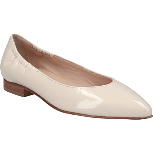 Maripe Ballerina Drusilla, Patent/Brush, White, Women's Sale