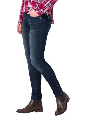 Timezone Damen Jeans Tight SANYATZ - Tight Fit - Blau - Baritone Blue Wash, im Sale