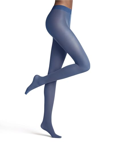 FALKE Damen Strumpfhose Matt Deluxe 30 DEN W Ti transparent einfarbig 1 Stück, Blau Nautical 6531, im Sale
