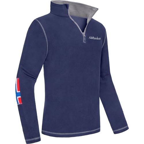 Nebulus Men's Sweater Kurio, Warm Fleece Sweater, Fleece Sweater with Half Zip on Sale