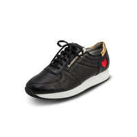 Thumbnail for VITAFORM Sneaker Damen I atmungsaktive Schuhe I gelenkschonende Halbschuhe I Reißverschluß für leichten Einstieg I austauschbares Luftpolsterfußbett I Schock Absorber I 100% Hirsch-Leder schwarz 38 im Sale
