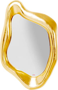 Thumbnail for Kare Design Spiegel Hologram Gold, Wandspiegel, goldener Rahmen, leichte Wandmontage, Dekospiegel, Spiegel, asymmetrischer Spiegel, 119x76cm im Sale