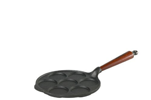SKEPPSHULT Pfannkuchenpfanne mit Holzgriff (7 kleine Fächer, Gusseisen) im Sale