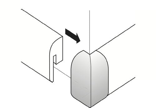 Parador Außenecken Typ 2 für Sockelleisten SL 2 / Alu-Optik