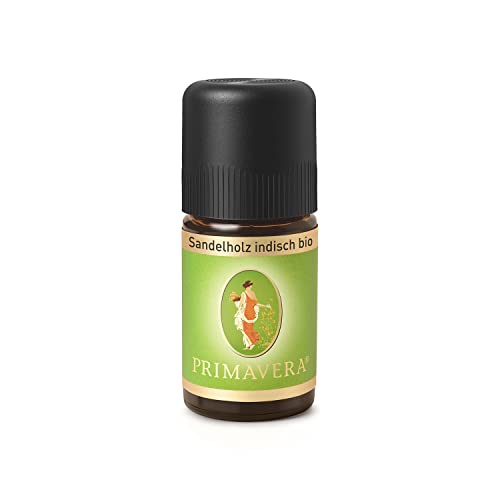 PRIMAVERA Sandelholz indisch bio 5 ml - Aromaöl, Duftöl, Aromatherapie - ausgleichend, inspirierend, wärmend – vegan im Sale