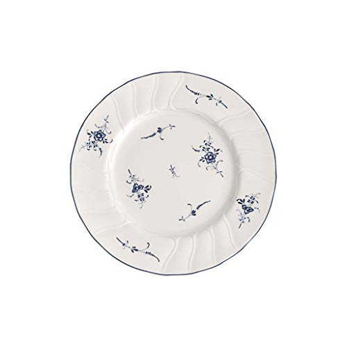 Villeroy &amp; Boch Salad Plate, White / Blue, 8 in on Sale