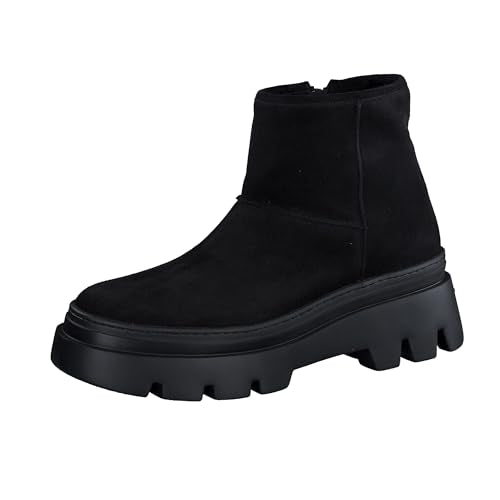 Paul Green Damen Bootie mit Warmfutter, Frauen Plateaustiefeletten,Warm gefüttert,uebergangsschuhe,uebergangsstiefel,Schwarz (Black),39 EU / 6 UK im Sale