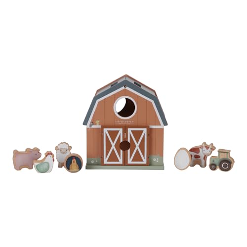 Little Dutch 7147 FSC Holz Steckspiel Sortierspiel Bauernhaus - Little Farm im Sale