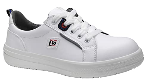 ELTEN Sicherheitsschuhe GHOST Low ESD S3, Damen und Herren, Textil, Stahlkappe, leicht, sportlich, Weiß, im Sale
