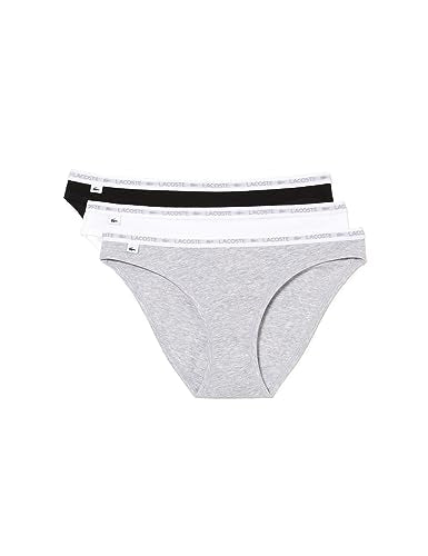 Lacoste Women's 8F1338 Briefs, Noir, 36 on sale