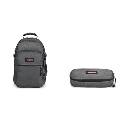 EASTPAK - TUTOR - Rucksack, 39 L, Black Denim (Grau) & OVAL Single - Federmäppchen, Black Denim (Grau) im Sale