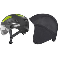 Thumbnail for ABUS City Helmet Hyban 2.0 ACE - Bicycle helmet with visor, light, and ABS hard shell - for men and women - Grey (Titanium), on sale