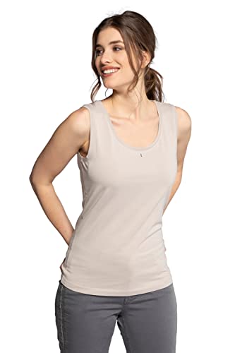 Gina Laura Damen 3 Glitzersteinen, Organic Top, Dunkles Altrose, S
