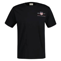 Thumbnail for Gant Herren Reg Archive Shield Emb T-Shirt T Shirt, Schwarz,  EU im Sale