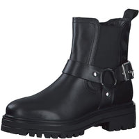 Thumbnail for s.Oliver Damen Chelsea Boots aus Leder mit Schnalle, Schwarz (Black), EU im Sale