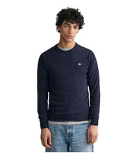 Thumbnail for GANT Herren Superfine Lambswool C-Neck Pullover, Dark Navy Melange, EU im Sale