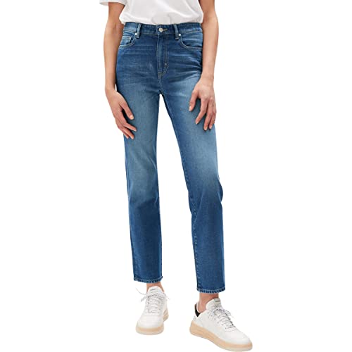 ARMEDANGELS Damen Jeans Straight Leg Mid Waist Bio-Baumwoll Mix Comfort-Stretch CARENAA Straight Fit Cenote im Sale