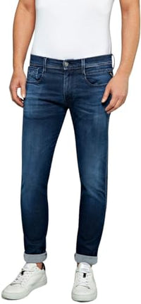 Thumbnail for Replay men's jeans Anbass slim-fit Hyperflex Cloud with stretch, dark blue 007 (blue), 33W / 32L on sale