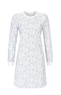 Thumbnail for Ringella sleepshirt with knitted cuffs, color blue, on sale