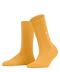 Thumbnail for Burlington Women's Socks York W SO Cotton Plain 1 Pair, Yellow (Solar 1314), 36-41