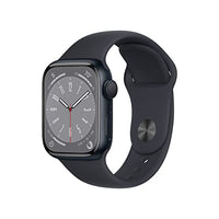Thumbnail for Apple Watch Series 8 (GPS, 41mm) Smartwatch - Aluminiumgehäuse Mitternacht, Sportarmband Mitternacht - Regular. Fitnesstracker, Blutsauerstoffund EKGApps, Always-On Retina Display, Wasserschutz im Sale