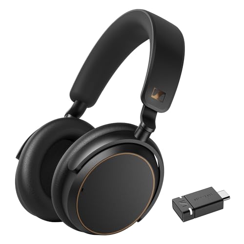 Sennheiser ACCENTUM Special Edition - ACCENTUM Bluetooth-Kopfhörer und BTD 600 Bluetooth-Dongle - 50 Stunden Akkulaufzeit, hybride ANC-Technologie, Dongle mit USB-A-/USB-C-Adapter - Schwarz/Kupfer im Sale