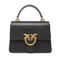 Thumbnail for Pinko Women's Love One Top Handle Mini Light Bag, Z99q Black-Antique Gold on Sale