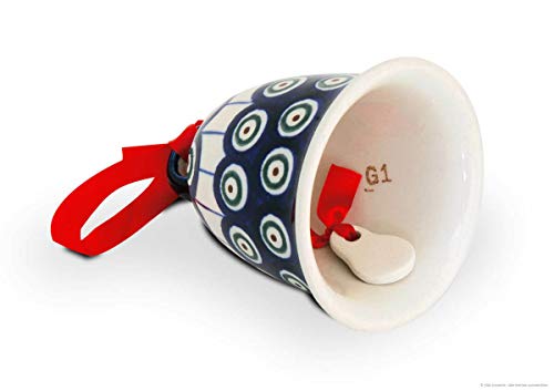 Bunzlauer Glöckchen, Ø = 8.0 cm, H = 10.0 cm, Dekor 8 im Sale