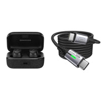Thumbnail for Sennheiser Momentum True Wireless 3 — Bluetooth-In-Ear-Kopfhörer für Musik und Anrufe mit adaptiver Geräuschunterdrückung und 28 Stunden Akkulaufzeit & INIU USB C Kabel im Sale