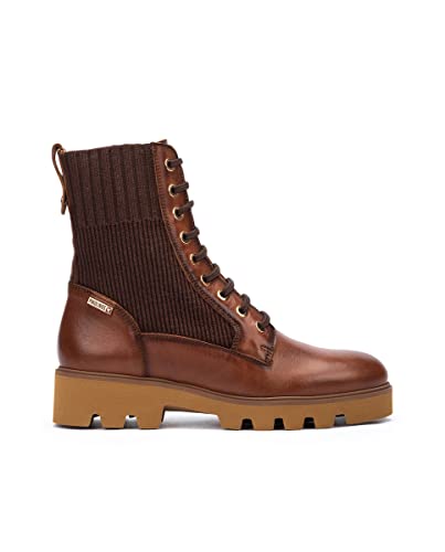 Pikolinos Flache Stiefeletten in Leder Salamanca für Frauen Farbe Marrón im Sale