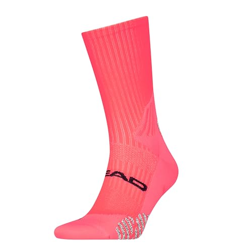 HEAD Unisex Padel Crew Sock, Fiery Coral, 43-46 EU on sale