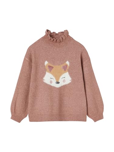 Vertbaudet Mädchen Jacquard-Pullover Rosenholz 146/152 im Sale