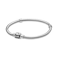 Thumbnail for PANDORA Schlangen-Gliederarmband mit Zylinder-Verschluss in Sterling-Silber Moments Collection, im Sale