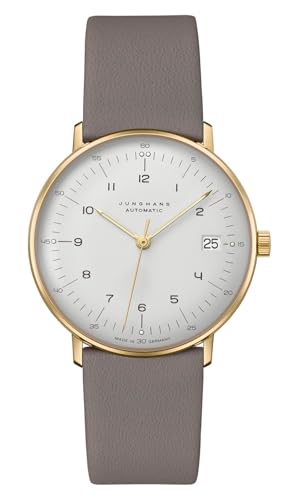 JUNGHANS max Bill Armbanduhr Kleine Automatic Grau/Goldfarben 27/7108.02 im Sale