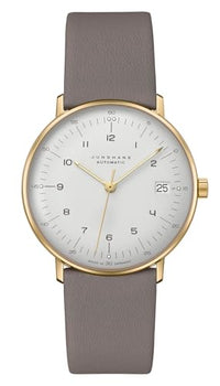 Thumbnail for JUNGHANS max Bill Armbanduhr Kleine Automatic Grau/Goldfarben 27/7108.02 im Sale