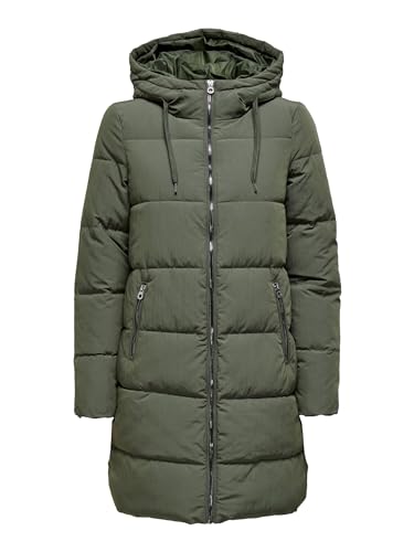 ONLY Women's ONLDOLLY Long Puffer Coat OTW NOOS 15205369, Grape Leaf, on sale