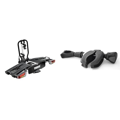 Thule EasyFold XT bike rack for tow bar 2 bikes Silver &amp; Unisex 2331220800 frame support arm, Black, 30 x 5 cm EU on sale