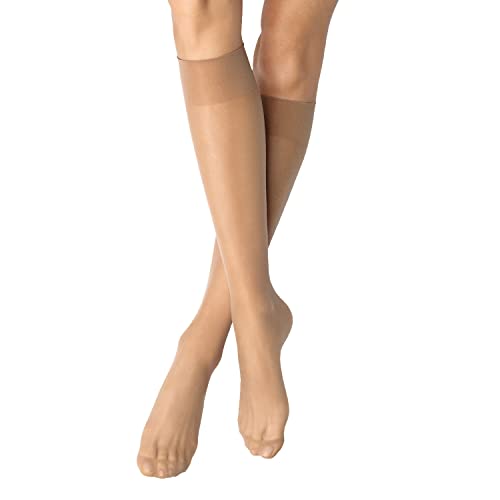 Nur Die Damen Matt Fein Kniestrümpfe 621802, 20 DEN, Gr. One size, Braun (amber 230) im Sale