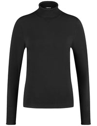 Thumbnail for Taifun Damen Basic Pullover mit Rollkragen Langarm unifarben, Melange Offwhite 42 im Sale